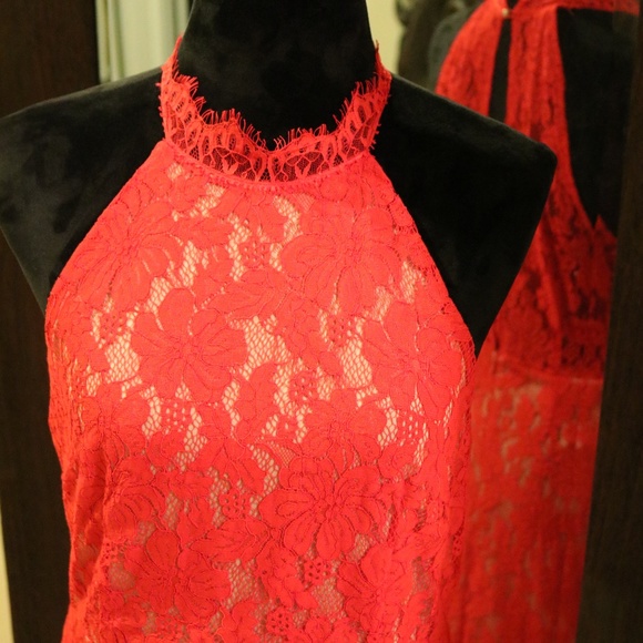 Red Cocktail Dress - Picture 2 of 2